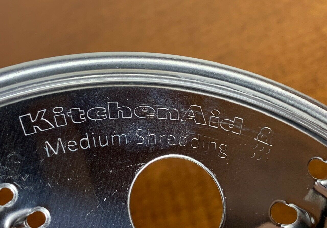 KitchenAid Shredding Shredder Disc Blade Fine & Medium 6 5/8
