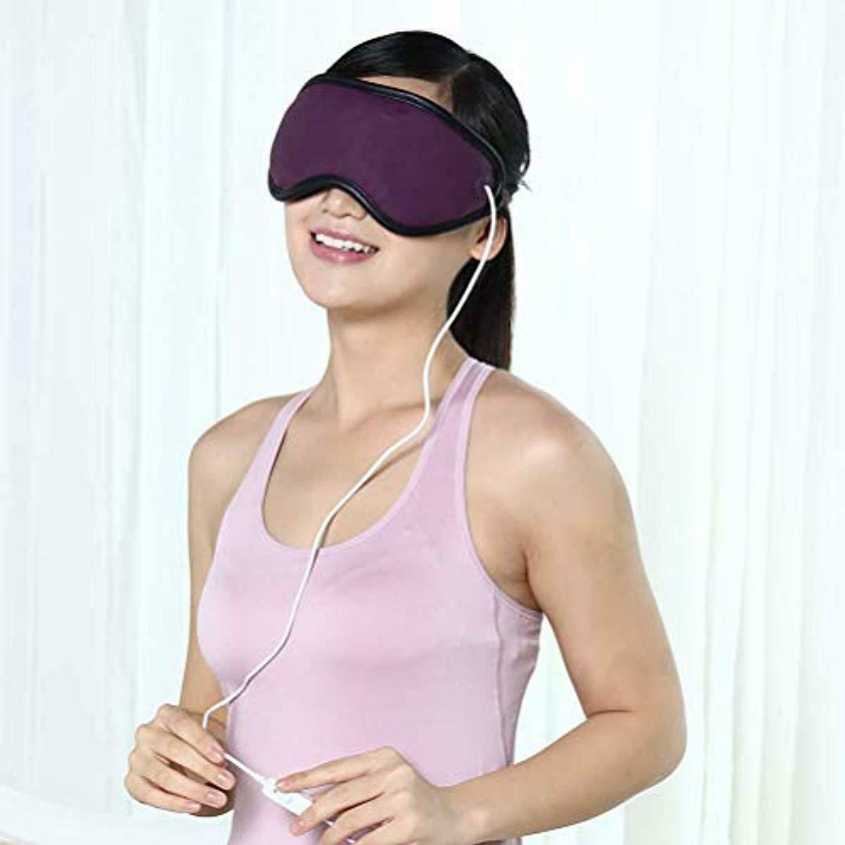 Electric Usb Heated Eye Mask Micro Vibration Eye Massager For Dry Eye