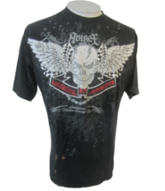 Avirex T Shirt L skull wings embellished graphic black sz L Ride Hard Li... - £13.30 GBP
