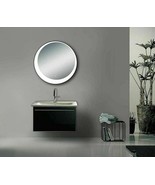 32&quot;x32&quot; Round LED Vanity Mirror With Light Makeup Bathroom Mirror Touch ... - £161.43 GBP