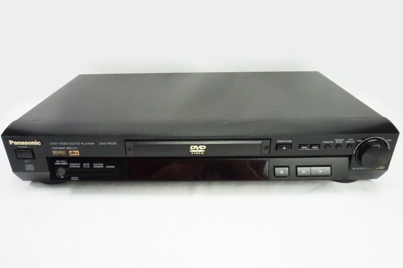 Panasonic DVD-RV31 Hi-Speed Scan DVD Player Tested Working No remote - $16.20