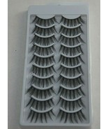False Eyelashes (Box of 10 pair, Black, D01-10-08, 4028, 01-17-2020) - $9.40