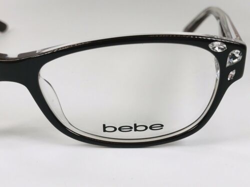 New Bebe Bb5114 210 Topaz Priceless Eyeglasses With Crystals 54mm With Bebe Case Eyeglass Frames