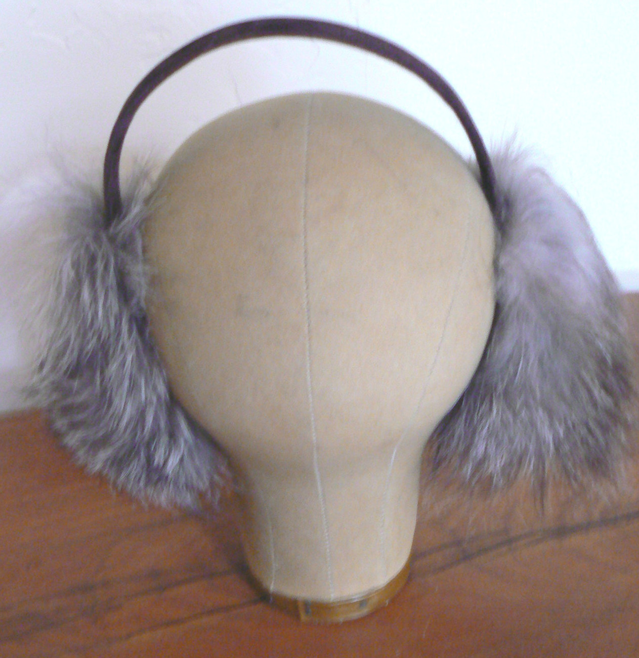 Genuine Wolf Fur EAR MUFFS Hat Alaska Made in USA Earmuffs, Earwarmers