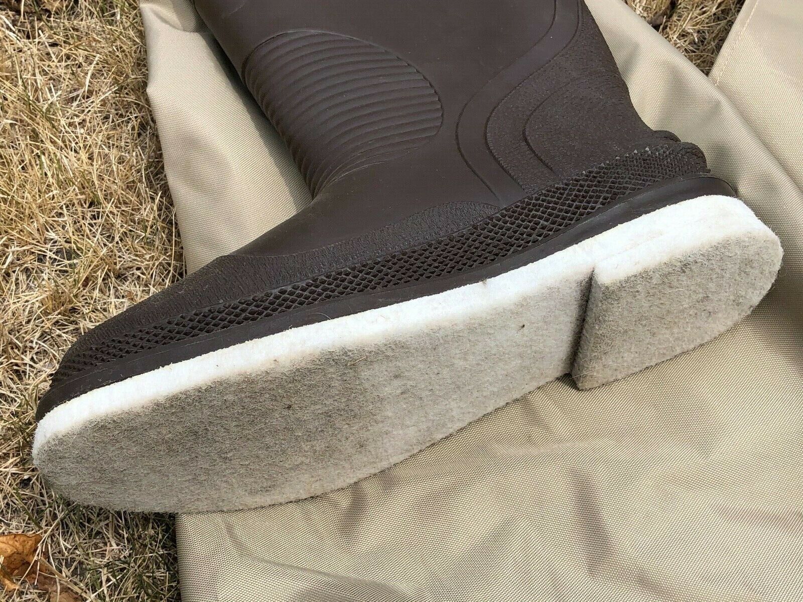 Cabela's Fishing Hip Boots Waders White Felt Soles Size 8 Waders