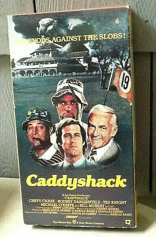 Primary image for Caddy Shack VHS Comedy Movie R 1980 Chevy Chase Rodney Dangerfield Ted Knight