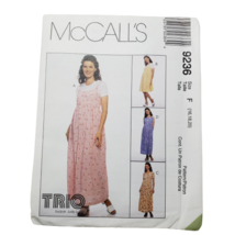 McCalls 9236 Sewing Pattern Maternity Sz 16-20 Dress Jumper in 2 lengths... - $9.89