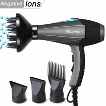 Basuwell professional hair dryer negative ions motor AC 2100w with diffuser new - $147.65