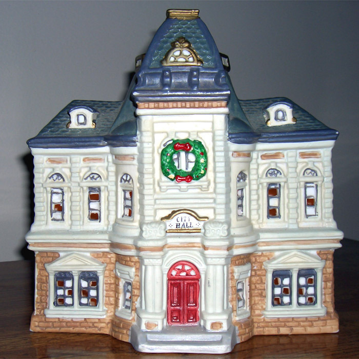 Dickens Keepsake Lighted Village City Hall 1994 Collectibles