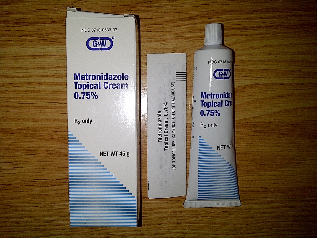 G&W RX Metronidazole Topical Cream 0.75 45 grams 45g Skin Acne Pimples