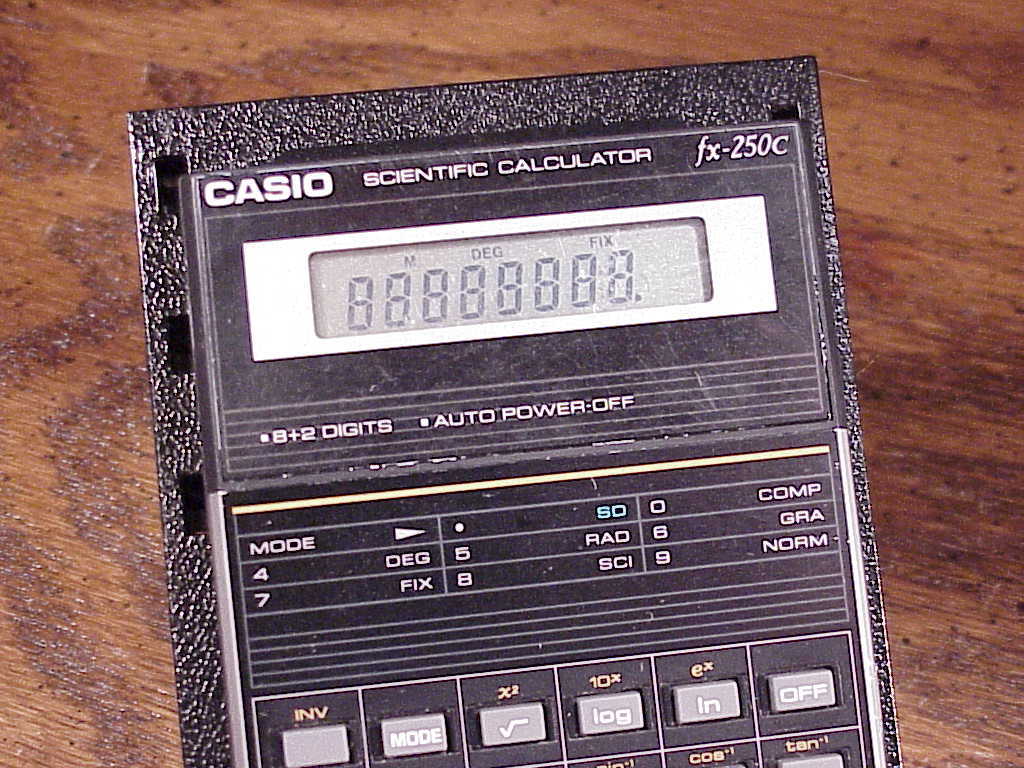 Used Casio fx250C Scientific Calculator, made in Japan Calculators