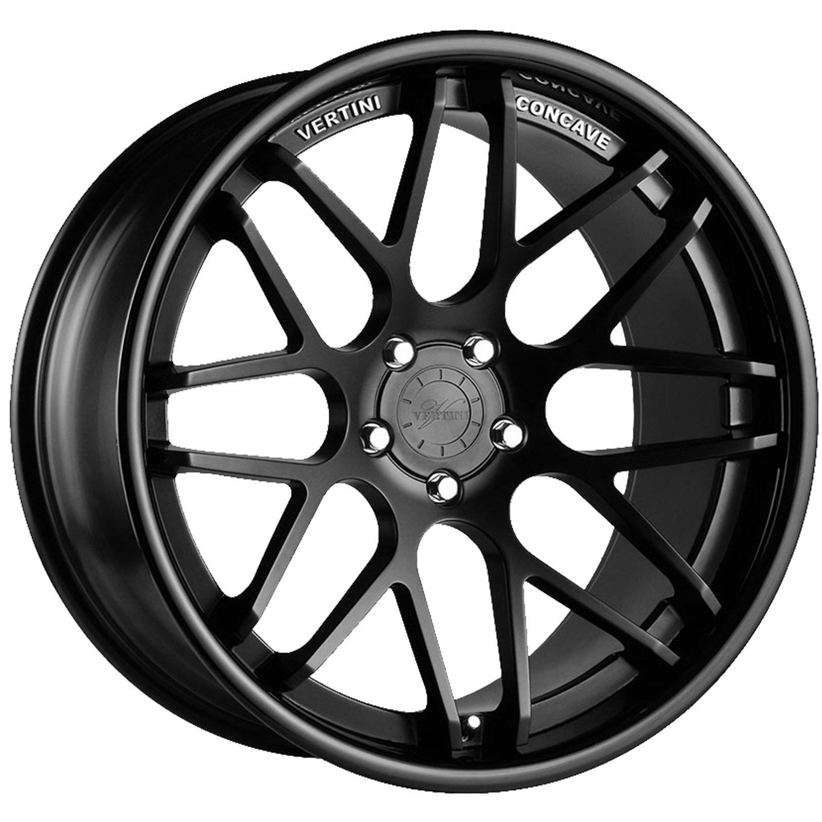 19" Vertini Magic Matte Black Concave Wheels for Chevy Other