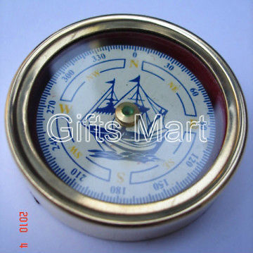Brass Vintage Lid Compass 45 mm Lot Of 25 Pcs Marine Collectible Decorative