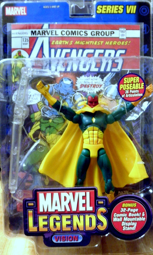 Marvel Legends - Series VII - Vision Action Figure - 2004 - Action ...