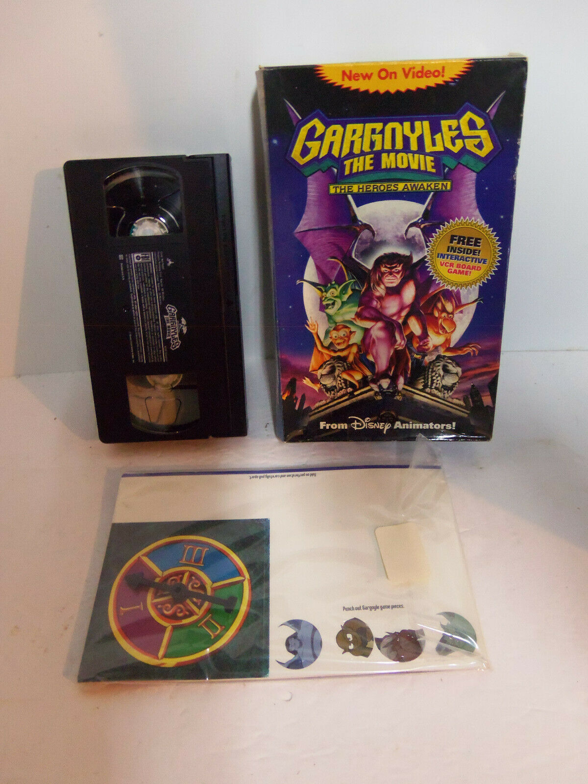 Disney Gargoyles The Movie The Heroes Awaken VHS Big Box & VCR Game New ...