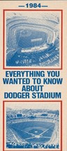 1984 La Dodgers Mlb Schedule Updates Brochure Baseball Mlb Dodgers Information - $2.99