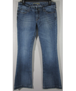 Express Jeans Women’s 6L Stella Blue Dark Wash Flared Fit Trousers Casual Ladies - $19.79