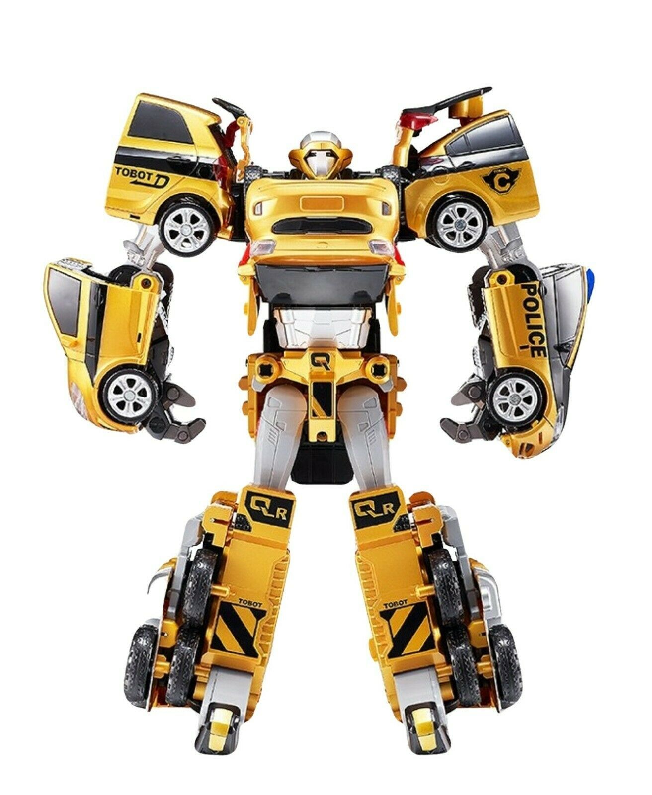 Tobot V Gold Quatran Toy Robot Transforming Transformation 