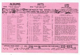 13Q WKTQ Pittsburgh VINTAGE April 17 1976 Music Survey Welcome Back Kotter #1 image 2