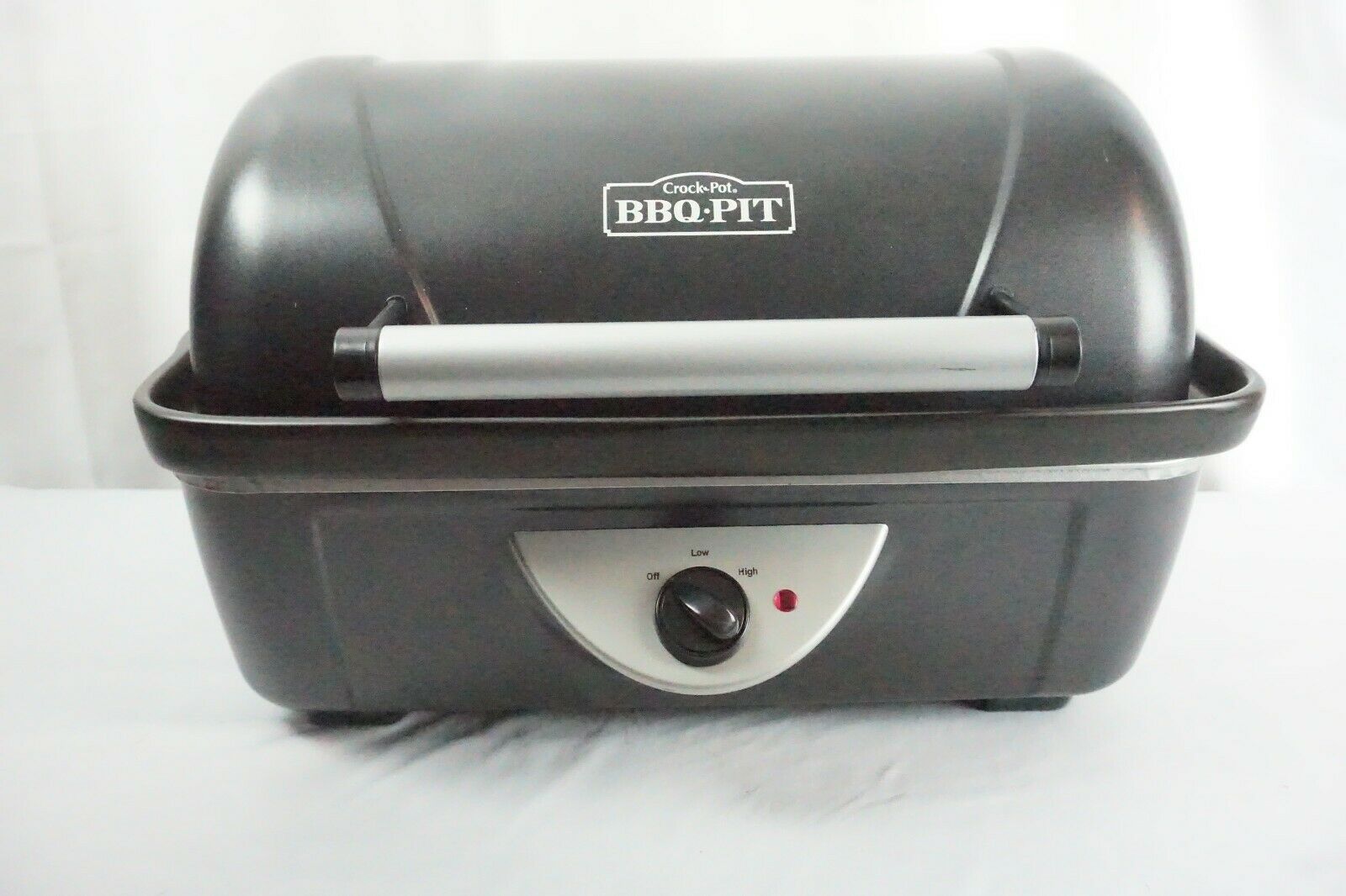 RIVAL Crock Pot BBQ Pit Indoor Countertop Slow Roaster Meat Cooker ...