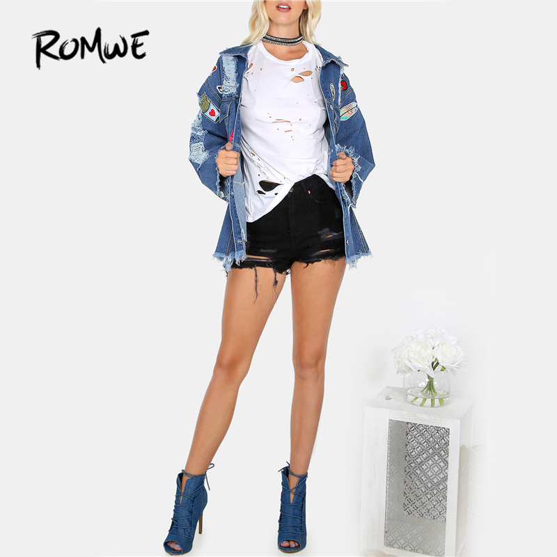 womens distressed white t shirt