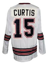 Any Name Number Michigan Stags Retro Hockey Jersey New White Curtis Any Size image 2