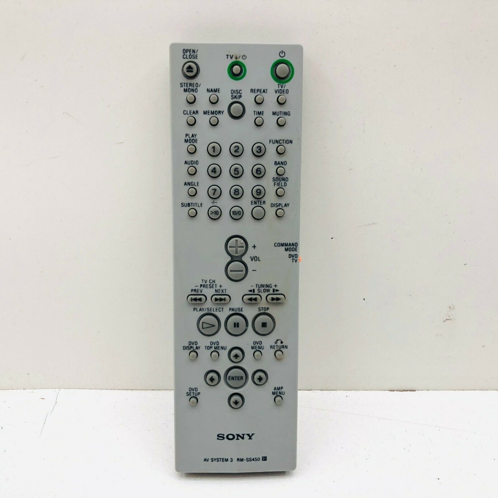 Télécommande Sony RM-S455 Pour Chaînes Hi-Fi (HCD-H450M, MHC-450...) - Occasion Fonctionnelle