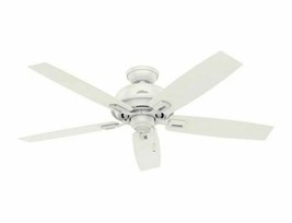 Hunter 53337 Donegan 52 inch LED Indoor Fresh White Ceiling Fan with Light - $120.00