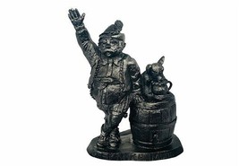 Michael Ricker Pewter figurine sculpture Frankenmuth Germany Beer Tap Dog bar - $64.30