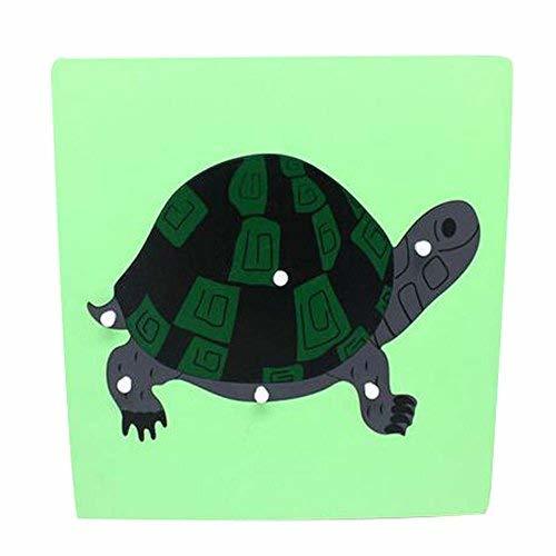 PANDA SUPERSTORE Tortoise Cute Puzzle Game Children's Toy for 3-6 Years Old Wood