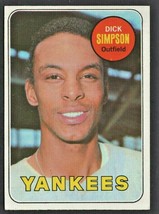 New York Yankees Dick Simpson 1969 Topps # 608 - $2.50