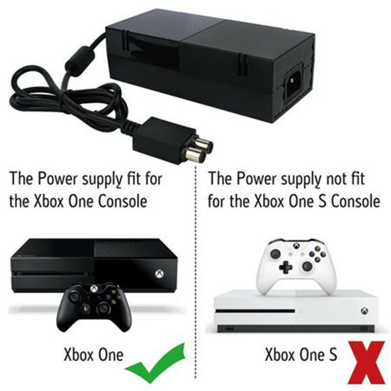 New OFFICIAL Microsoft XBOX ONE Power Supply (Original OEM AC Adapter) + Cable Cables & Adapters