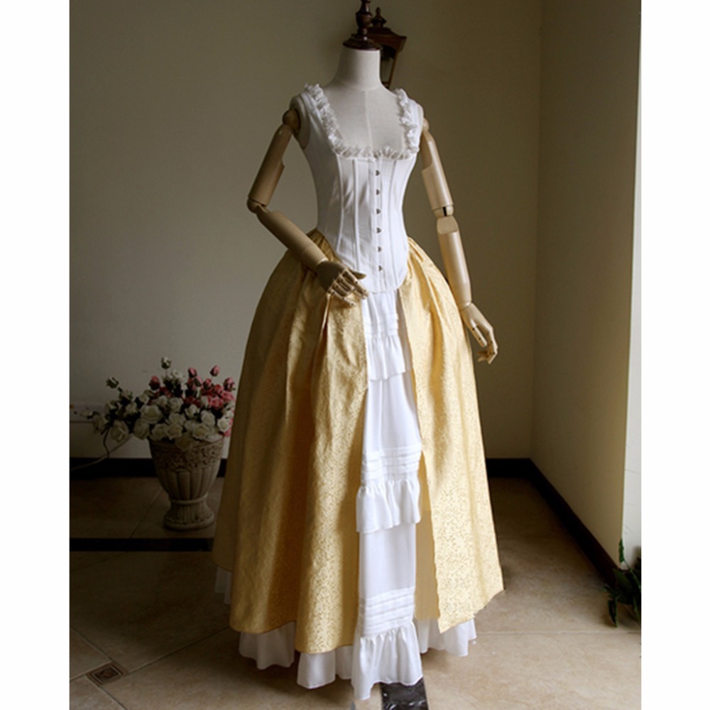 Victorian Elegant Gothic 18th Century Cosplay Costume Women Adult Wedding Dress Women