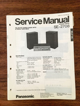 Panasonic SE-2708 Stereo System Service Manual *Original* - $15.70
