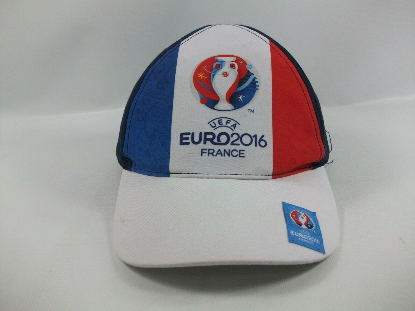 UEFA Euro 2016 France Hat Red White Blue Hook Loop Baseball Cap Hats