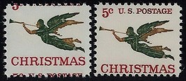 1276 - 5c Misperf Error / EFO "Christmas Angel" Mint NH - $7.79