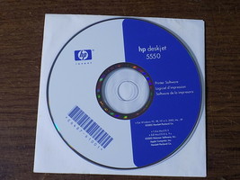 HP DeskJet 5550 Printer Software Disc v 5.x Windows 95, 98, 2000, ME, XP... - $2.99