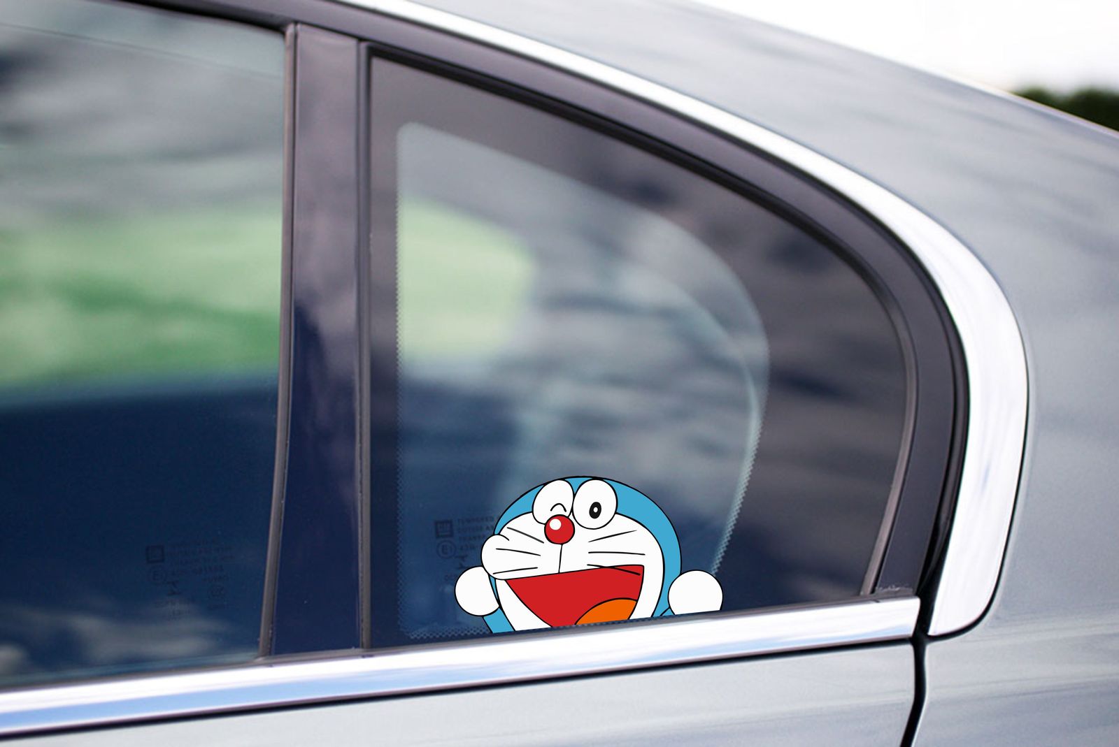 Doraemon Cute Peeking Bumper Laptop Window Vinyl Decal Sticker Cars Anime JDM