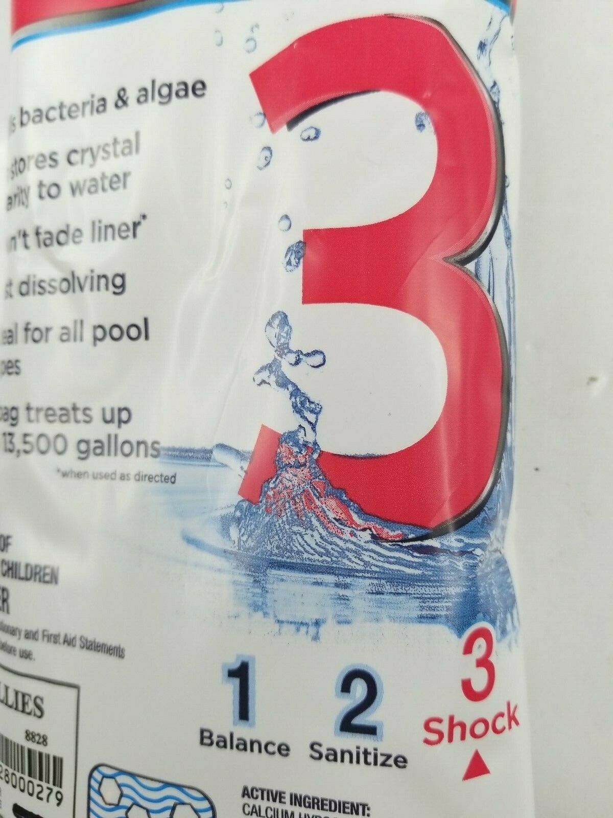 4 Pace Premier Shock 3 Treatment Swimming Pool Kill Bacteria Algae