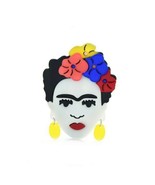 Iconic Hispanic Women Acrylic Pop Art  Pin / Brooch Frida Kahlo Brooch - $14.95