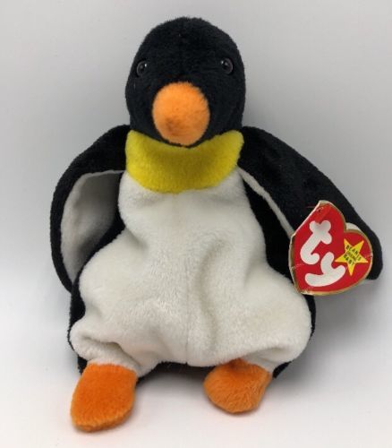 Ty Beanie Babies Waddle The Penguin 1995 - Retired