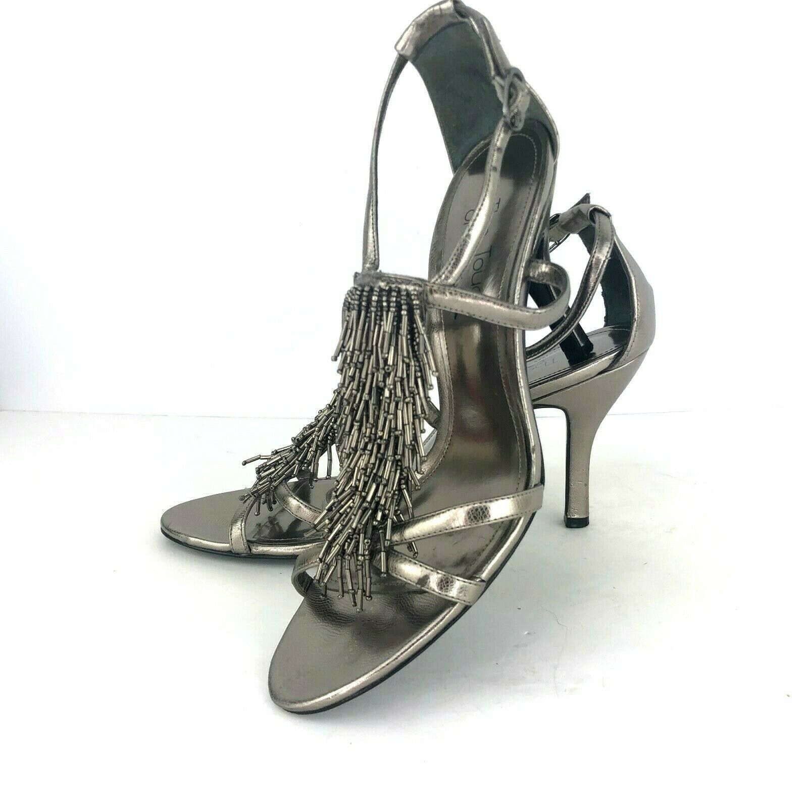 touch of nina silver heels