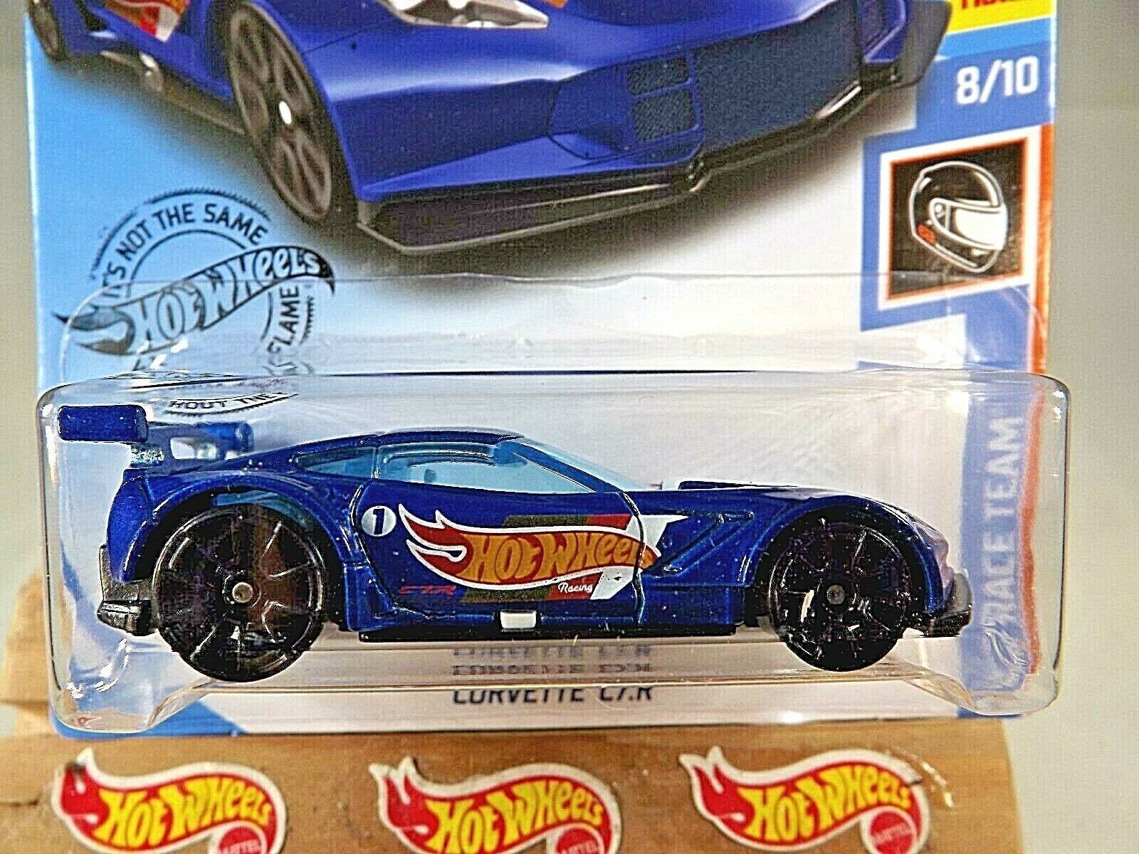 2019 Hot Wheels #193 HW Race Team 8/10 CORVETTE C7.R Blue w/Black Trap5 ...