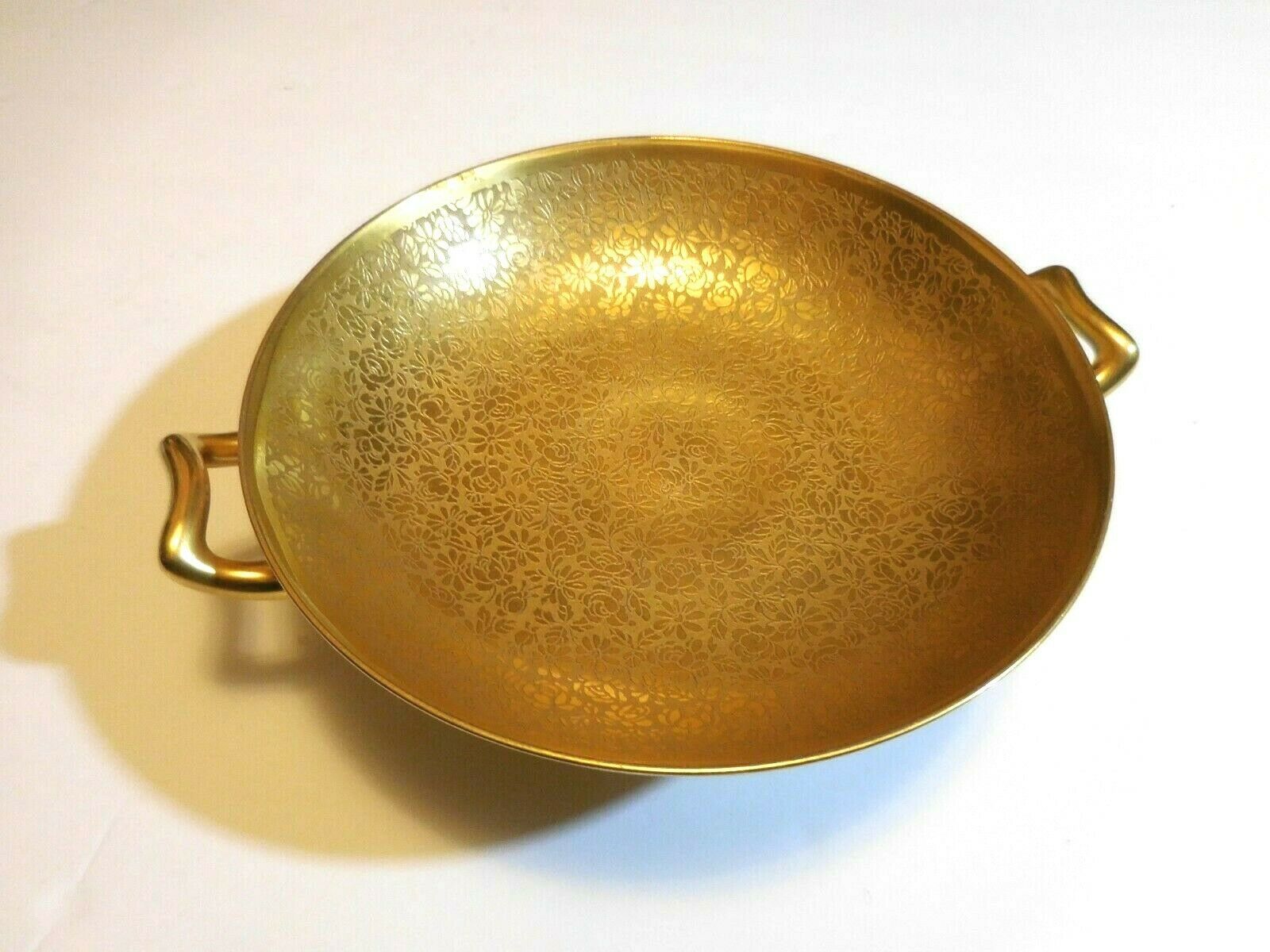 Primary image for PICKARD Gold Gilt Bowl 7.5x2.0" Haviland France Porcelain Handle Pedestal 