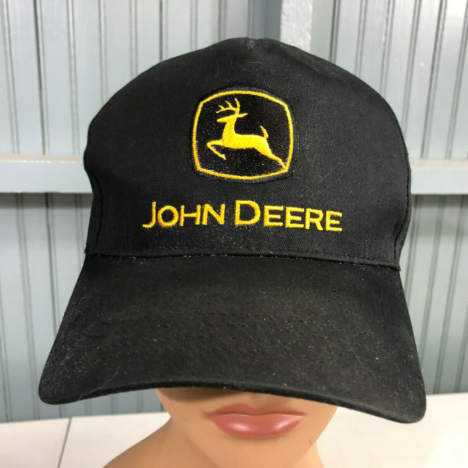 John Deere Tractor Black Cary Francis Snapback Baseball Cap Hat - Men's ...