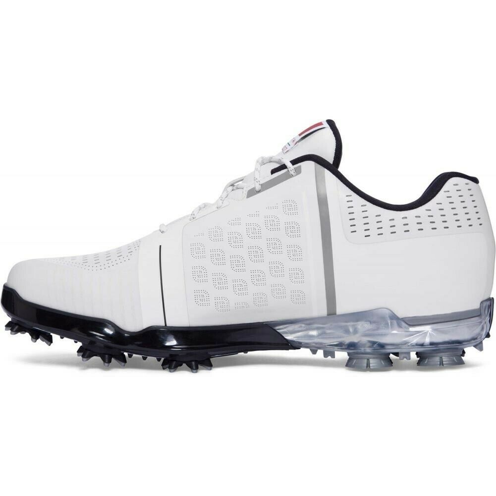 Under Armour UA Speith One Golf Shoes Spikes White 1288574-101 Mens ...