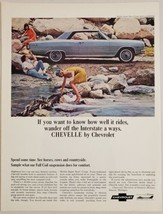 1965 Print Ad Chevelle Malibu Super Sport Coupe Chevrolet Women &amp; Man by... - $21.37