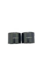 Le Creuset Napkin Ring Set of 2 Silver With Black Lining - $6.92