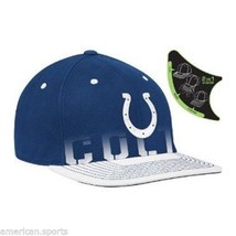 Indianapolis Colts 2010 Sideline Player Pro Shape Flat Brim Flex Hat Cap REEBOK - $21.04