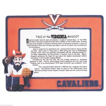 Virginia Cavs Cavman Sports Football Basketball 3 D Mascot Photo Frame New - $15.55